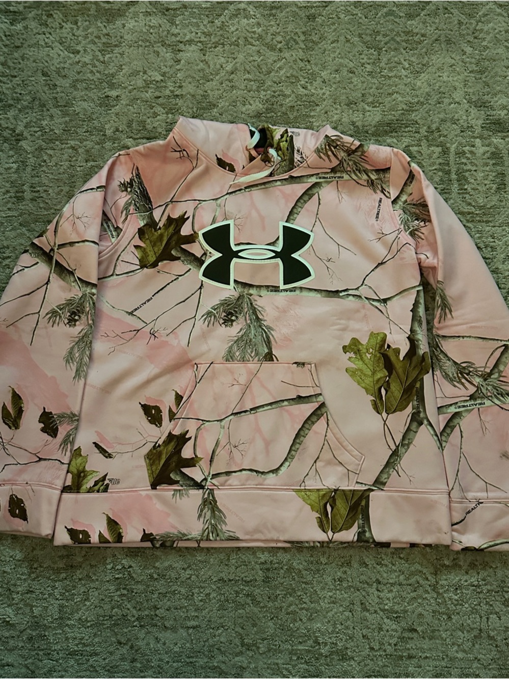 Under Armour Pink Camo Pullover Hoodie Jacket
